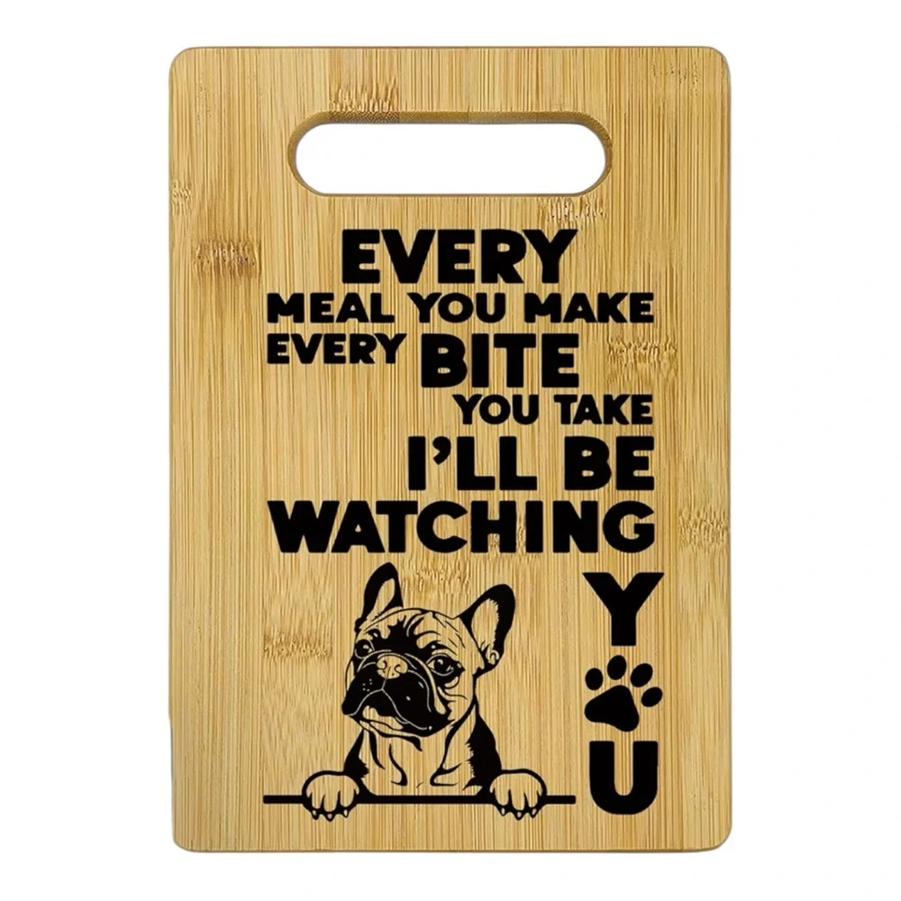 French Bulldog Dog Bamboo Cutting Board